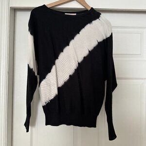 Philosophy Black & White Tie Dye Sweatshirt Size S
